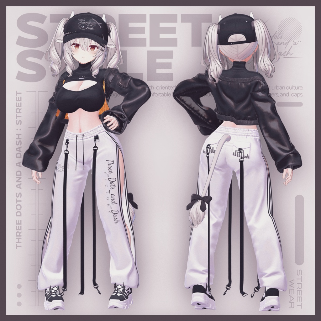 『10アバター対応』【3D衣装モデル】Street_Style
