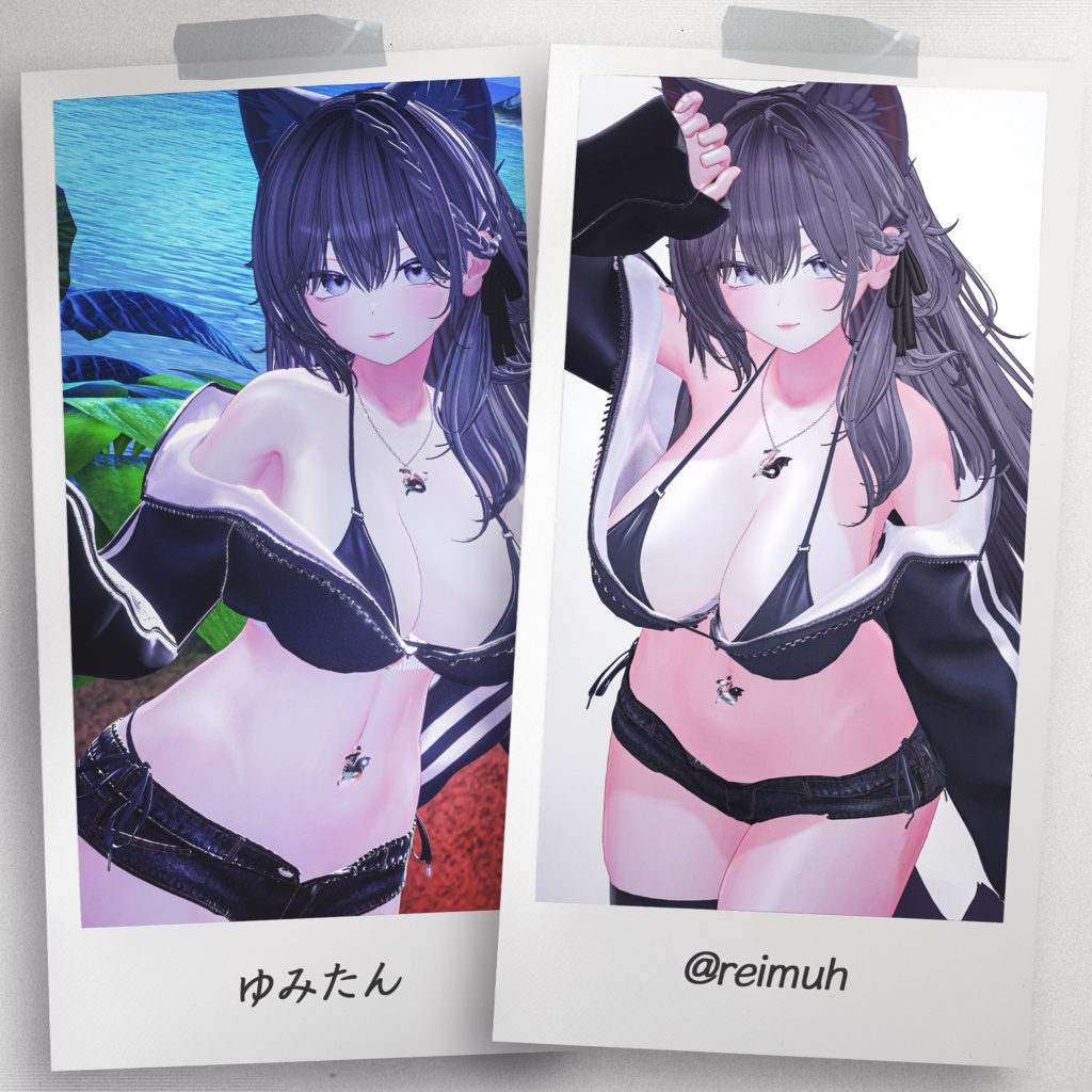 『6アバター対応』【3D衣装モデル】Casual_Beach_Rebel