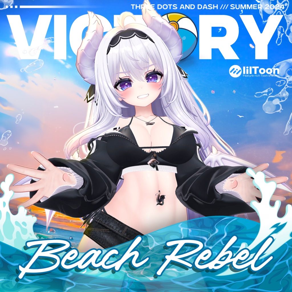 『6アバター対応』【3D衣装モデル】Casual_Beach_Rebel