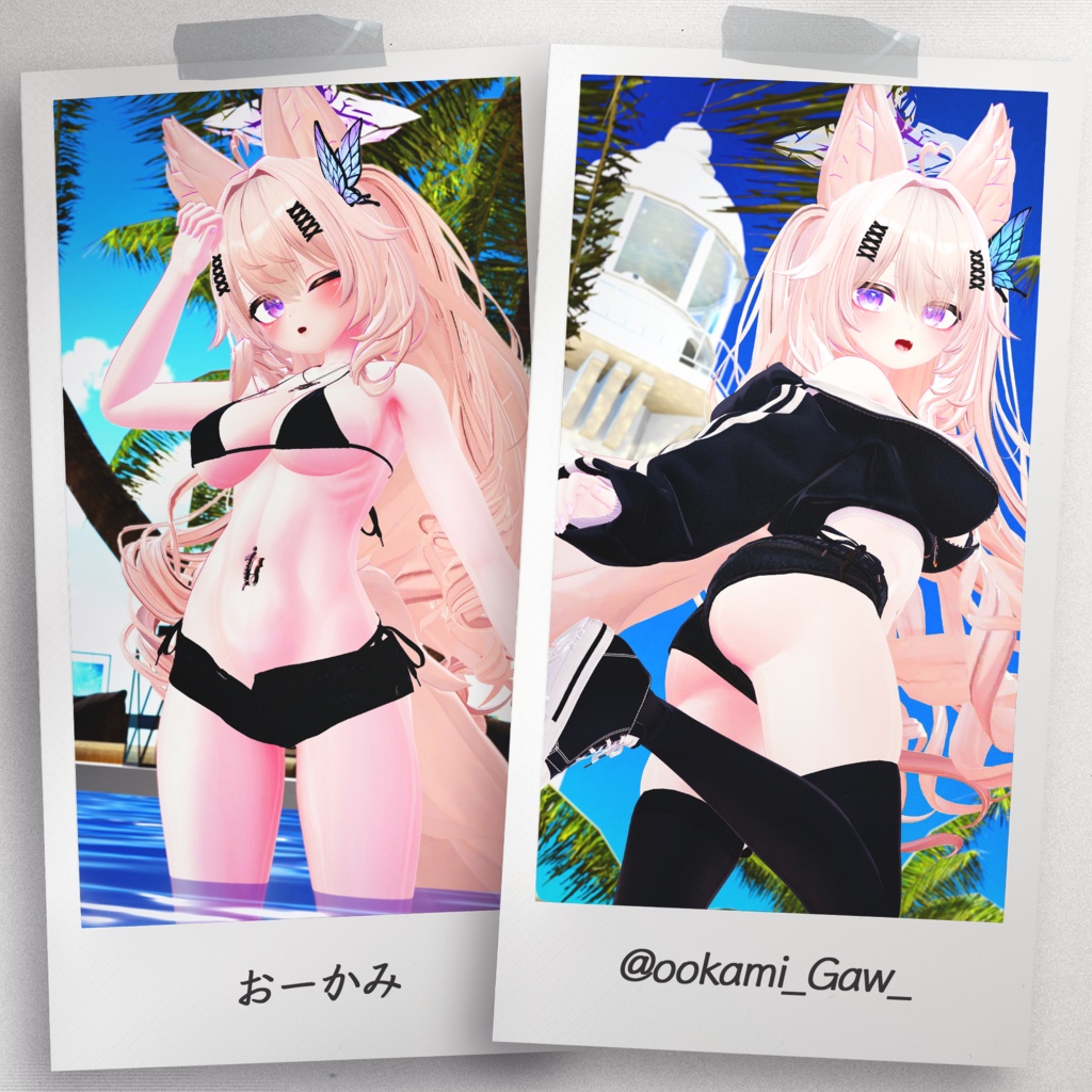 『6アバター対応』【3D衣装モデル】Casual_Beach_Rebel