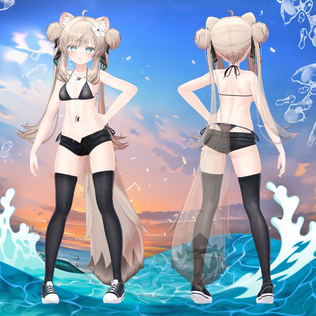 『6アバター対応』【3D衣装モデル】Casual_Beach_Rebel