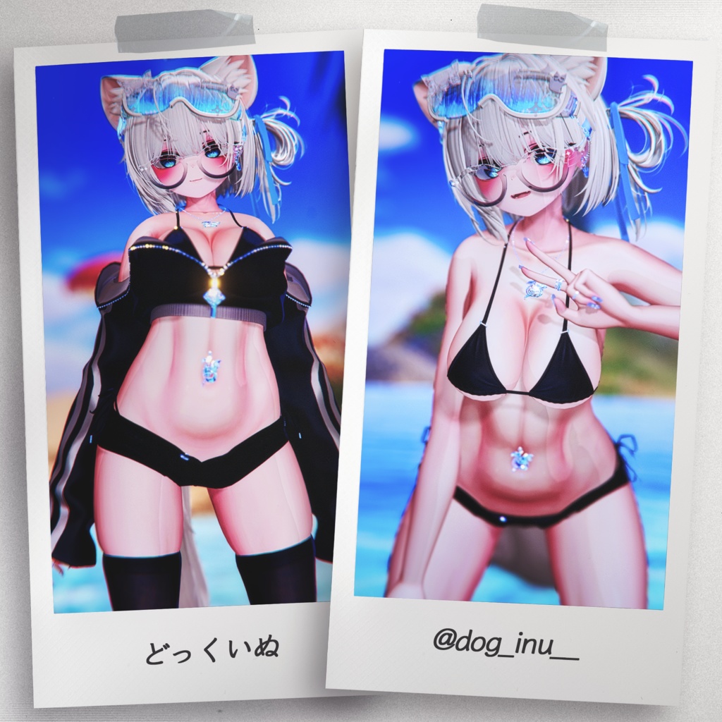 『6アバター対応』【3D衣装モデル】Casual_Beach_Rebel