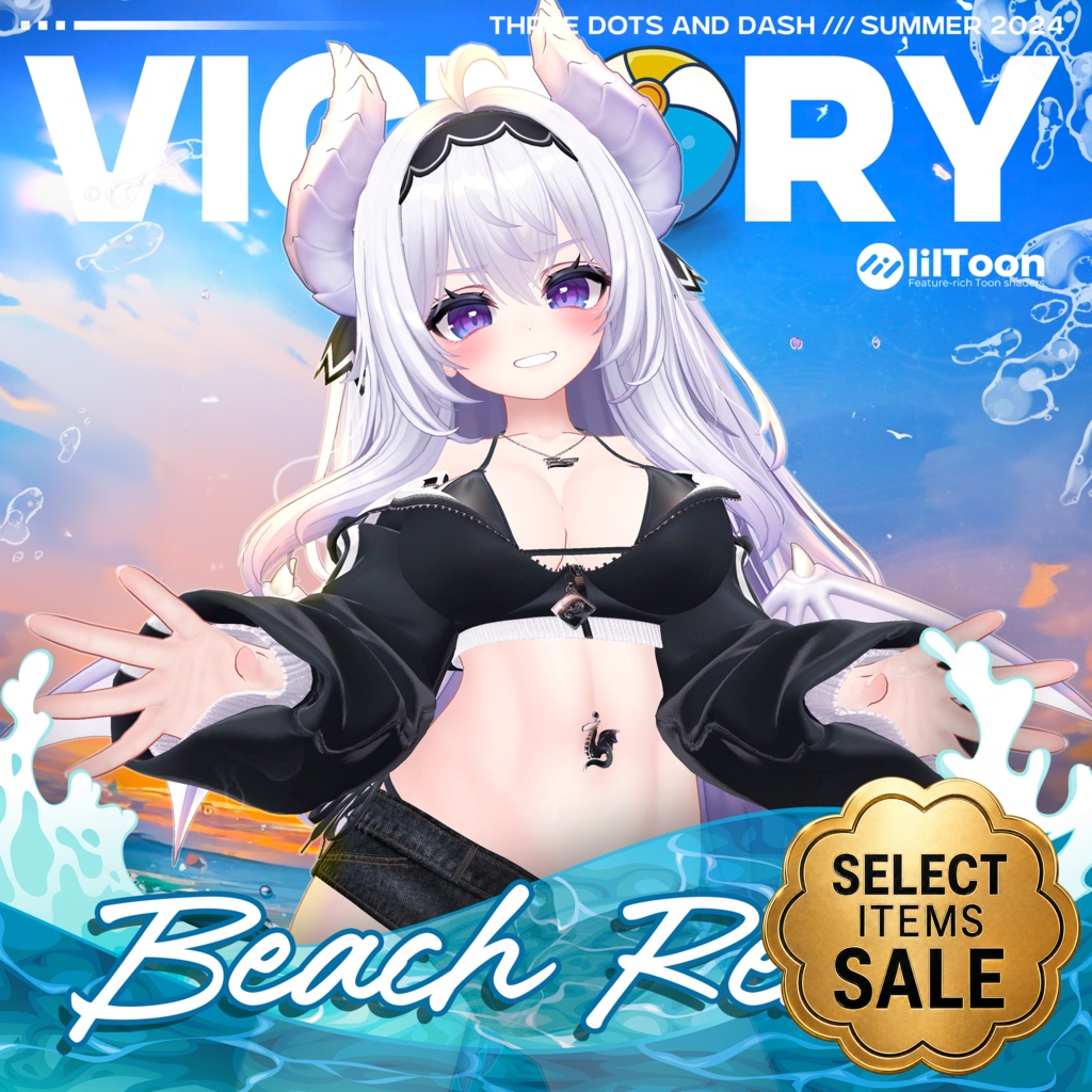 『6アバター対応』【3D衣装モデル】Casual_Beach_Rebel