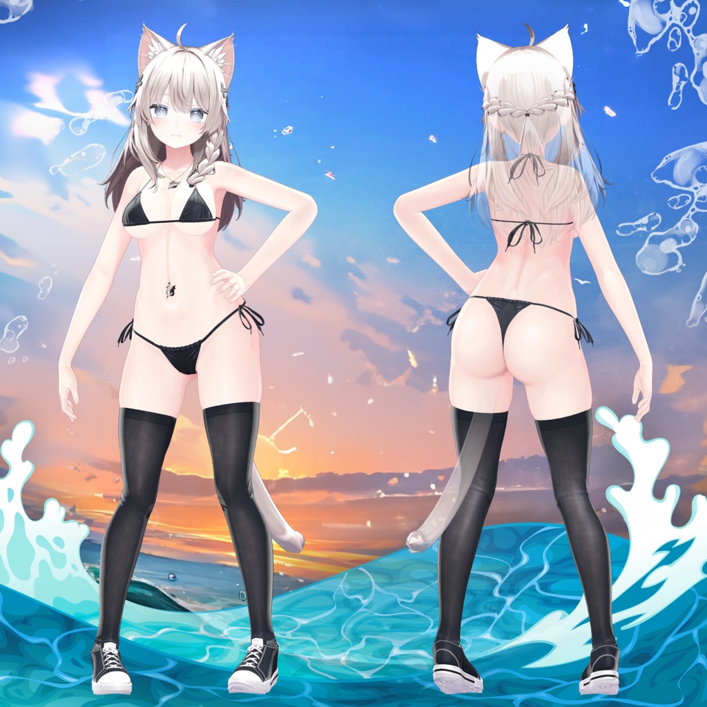 『6アバター対応』【3D衣装モデル】Casual_Beach_Rebel