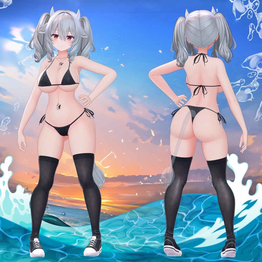 『6アバター対応』【3D衣装モデル】Casual_Beach_Rebel