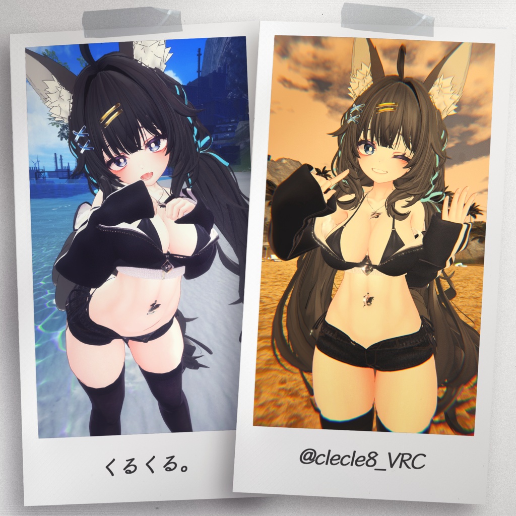 『6アバター対応』【3D衣装モデル】Casual_Beach_Rebel
