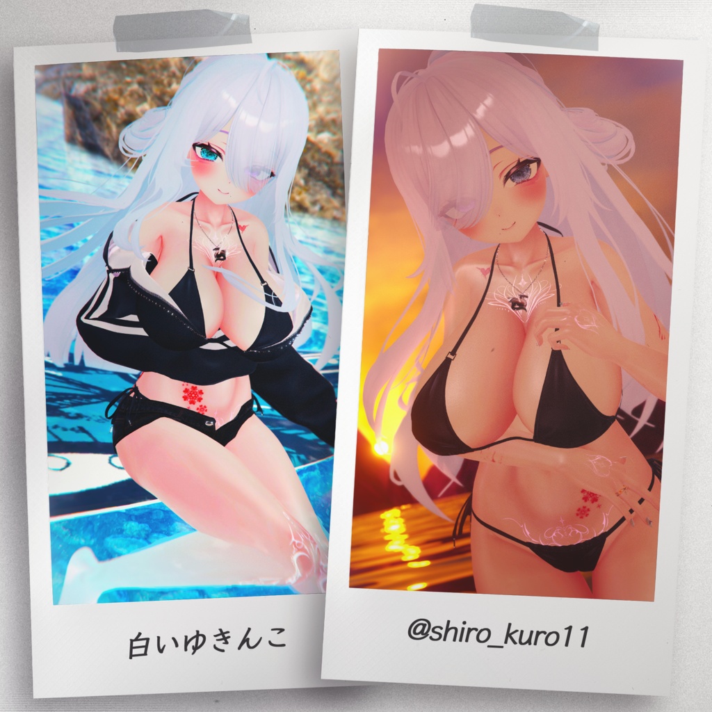 『6アバター対応』【3D衣装モデル】Casual_Beach_Rebel