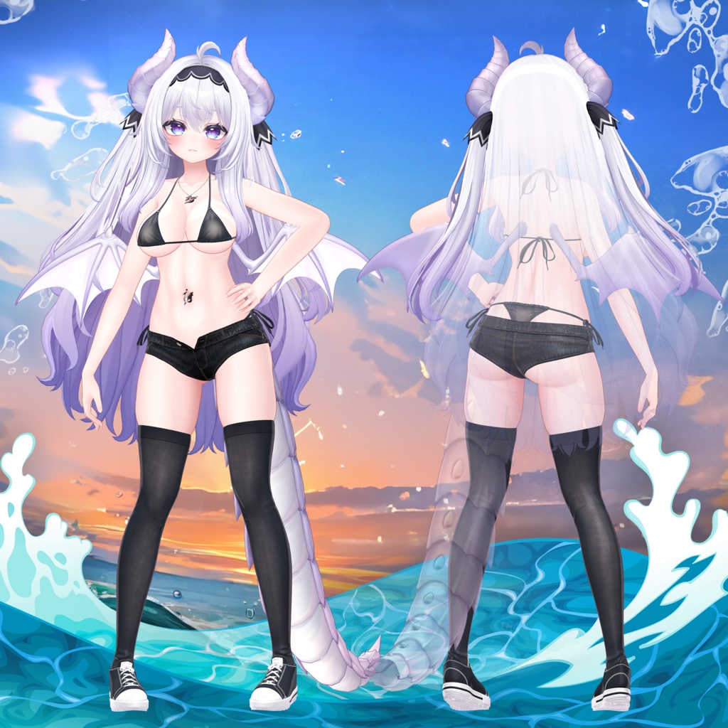 『6アバター対応』【3D衣装モデル】Casual_Beach_Rebel