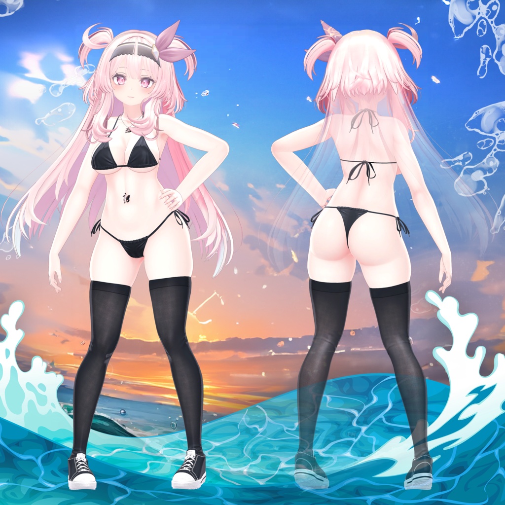 『6アバター対応』【3D衣装モデル】Casual_Beach_Rebel