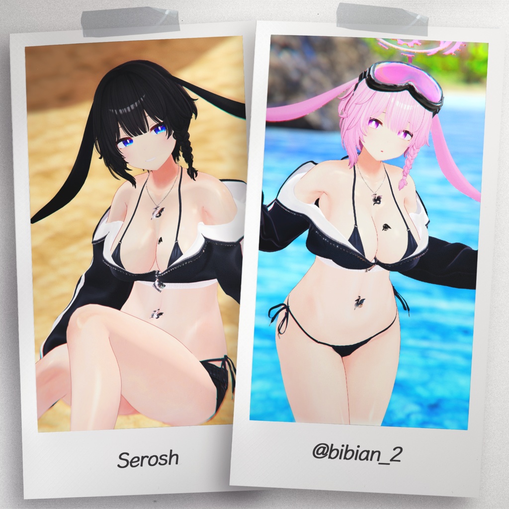 『6アバター対応』【3D衣装モデル】Casual_Beach_Rebel
