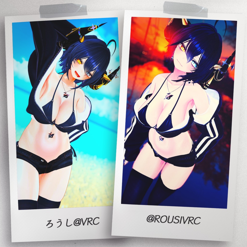 『6アバター対応』【3D衣装モデル】Casual_Beach_Rebel