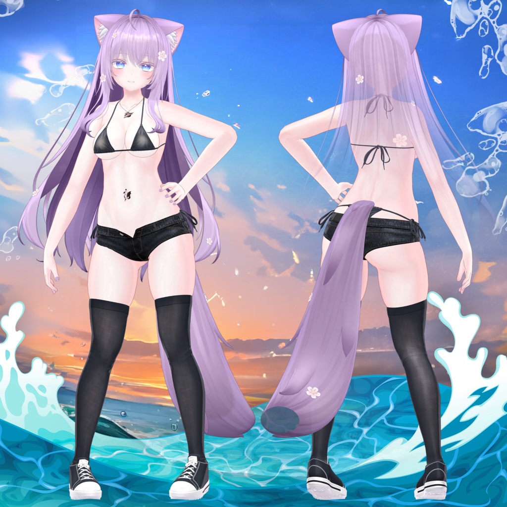 『6アバター対応』【3D衣装モデル】Casual_Beach_Rebel