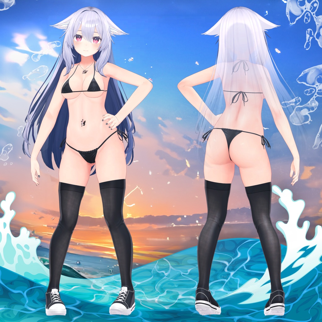 『6アバター対応』【3D衣装モデル】Casual_Beach_Rebel