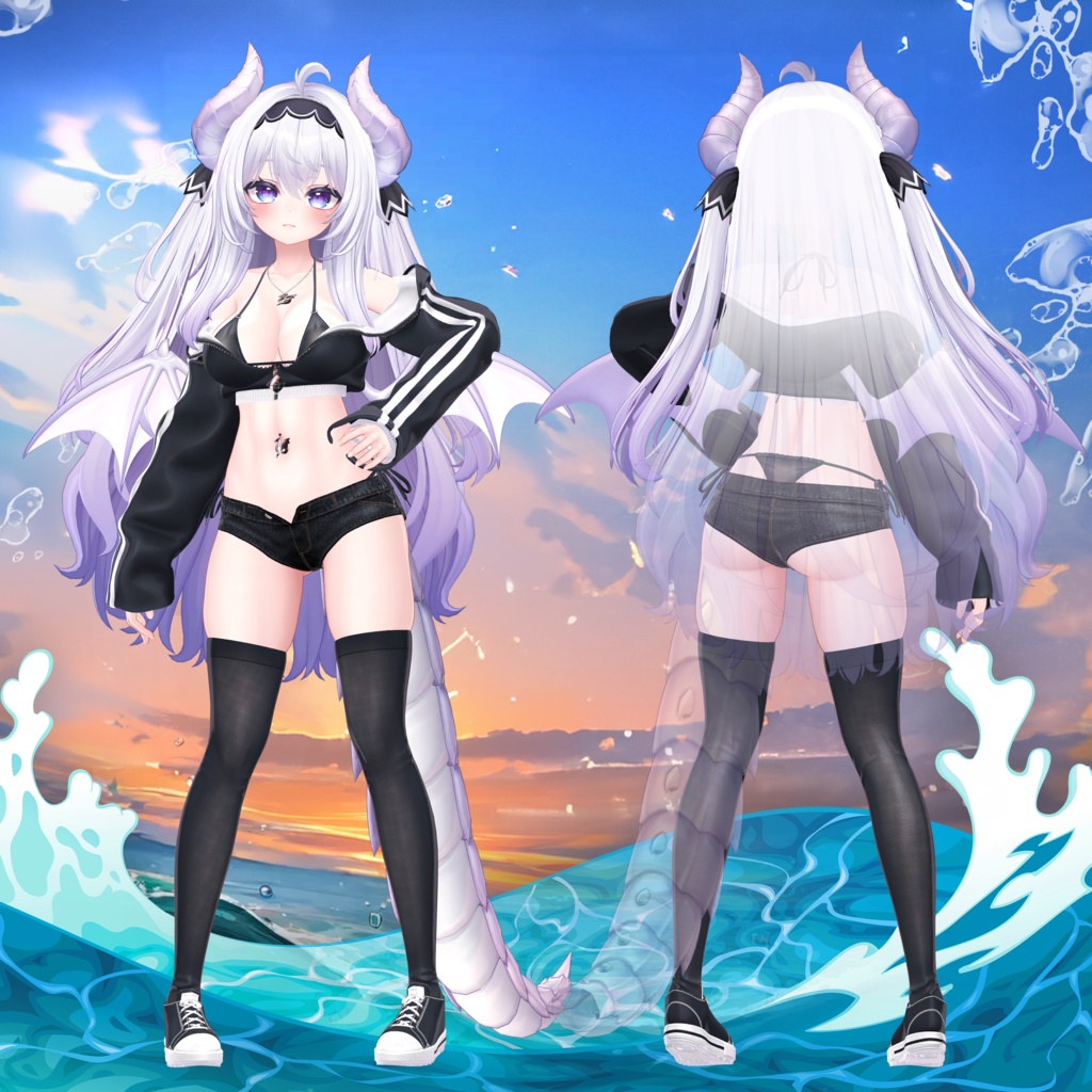 『6アバター対応』【3D衣装モデル】Casual_Beach_Rebel