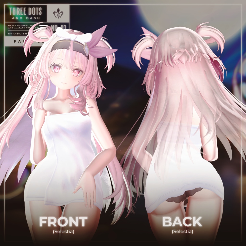 『4アバター対応』【3D衣装モデル】Sunset_Onsen