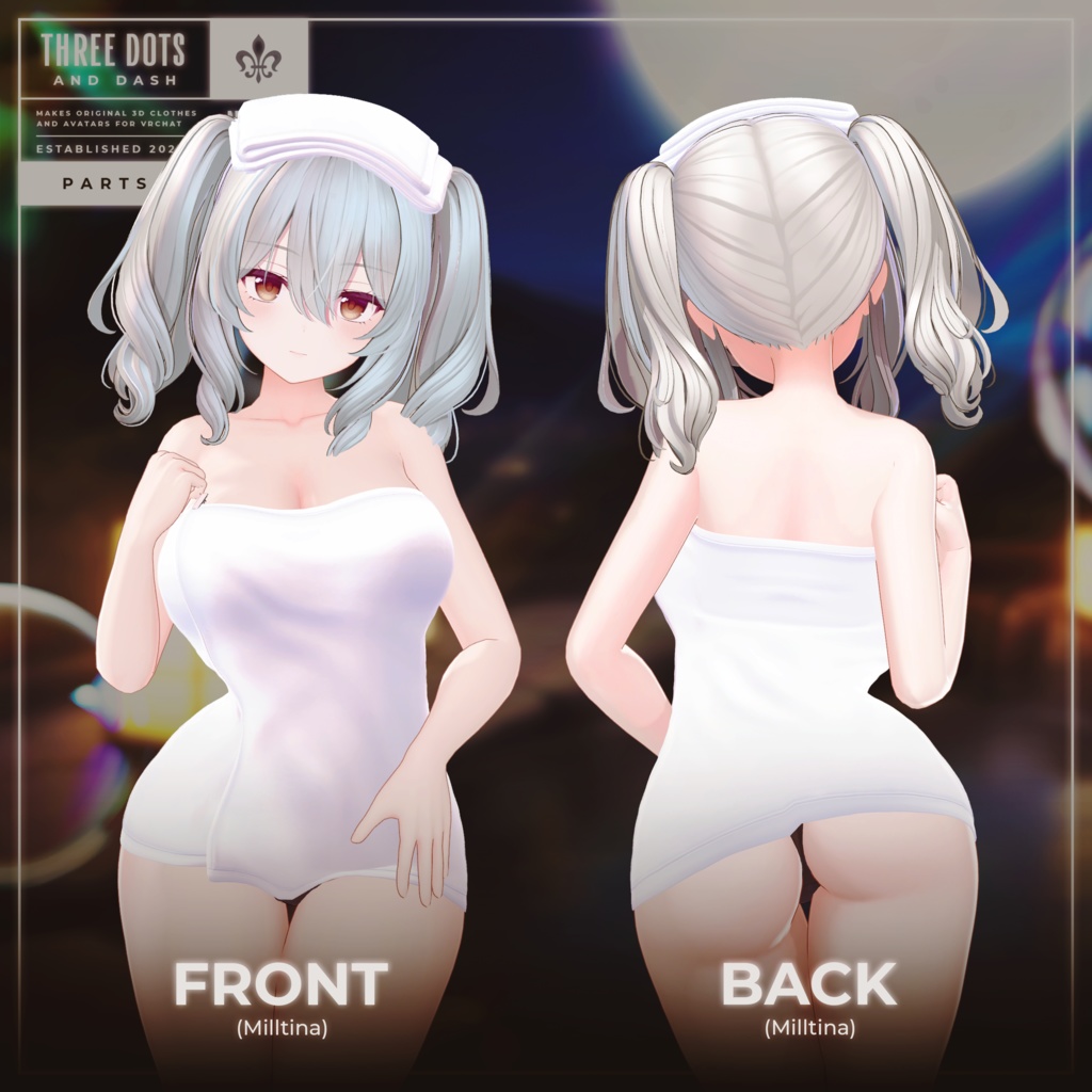 『4アバター対応』【3D衣装モデル】Sunset_Onsen