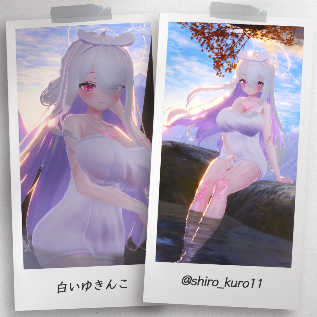 『4アバター対応』【3D衣装モデル】Sunset_Onsen