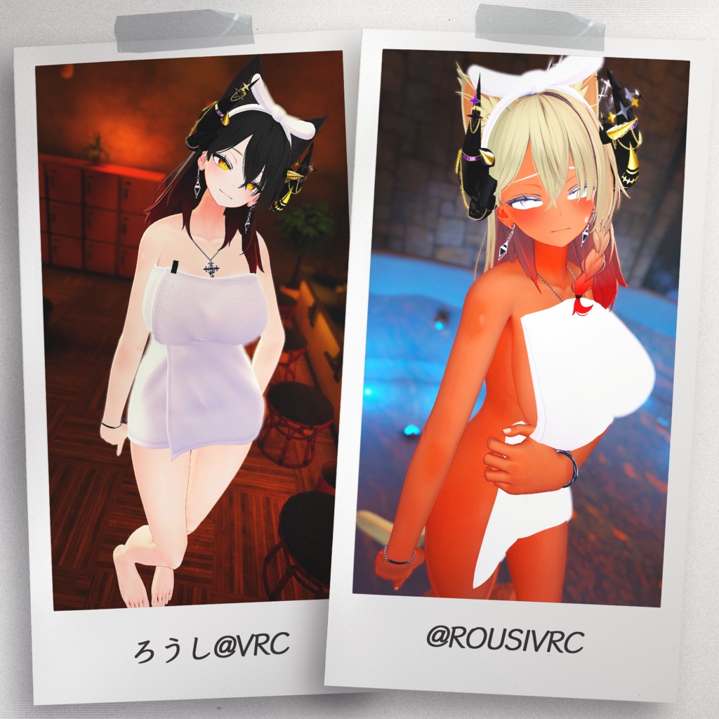 『4アバター対応』【3D衣装モデル】Sunset_Onsen