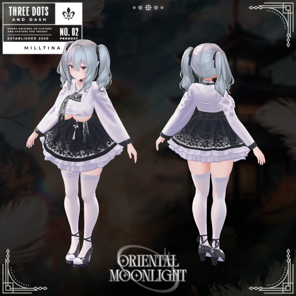 『5アバター対応』 【3D衣装モデル】 Oriental_Moonlight