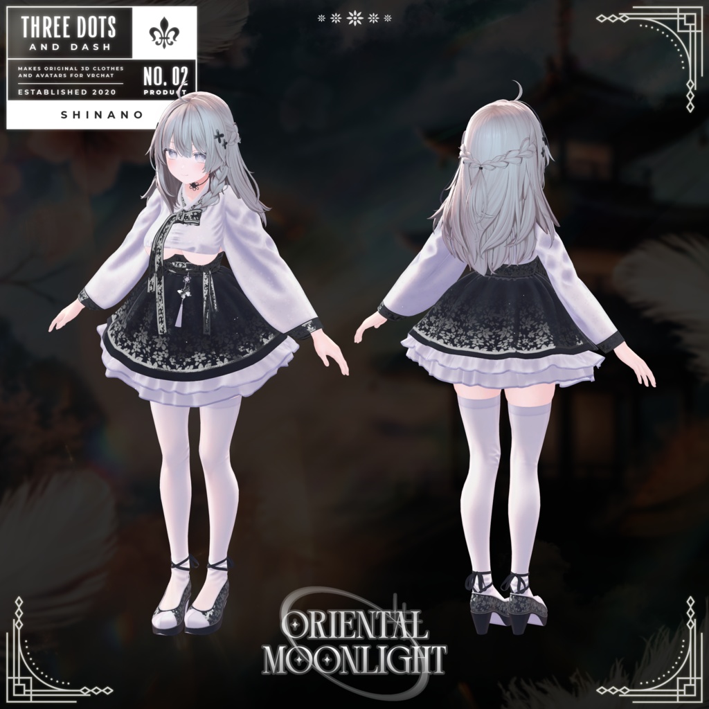 『5アバター対応』 【3D衣装モデル】 Oriental_Moonlight
