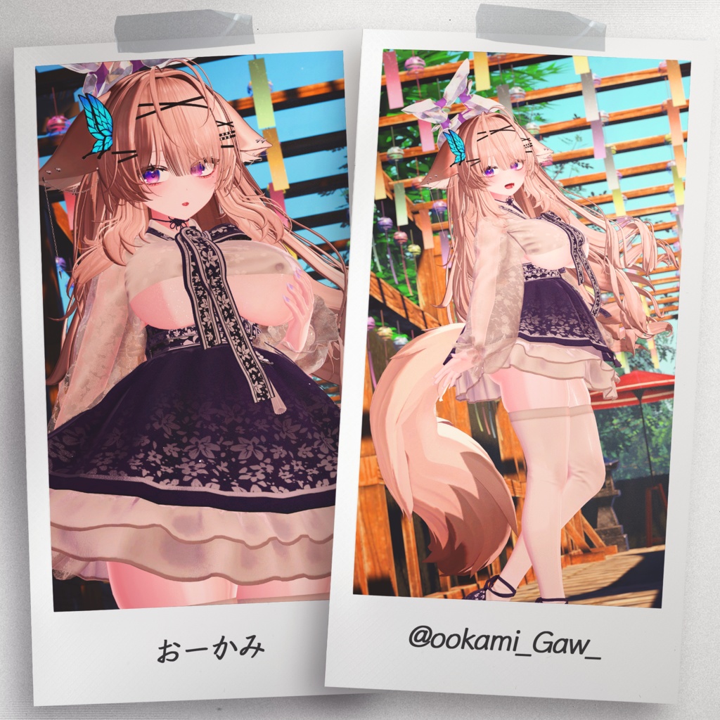 『5アバター対応』 【3D衣装モデル】 Oriental_Moonlight