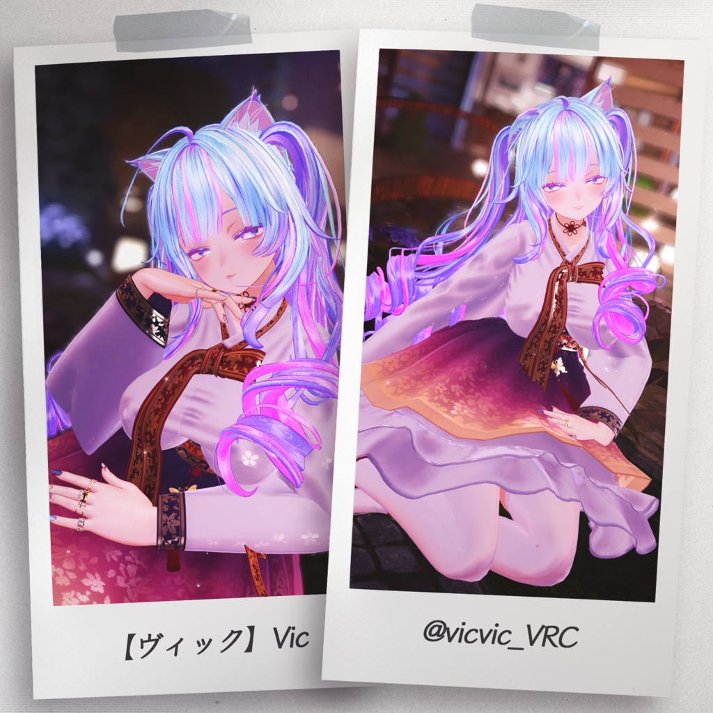 『5アバター対応』 【3D衣装モデル】 Oriental_Moonlight