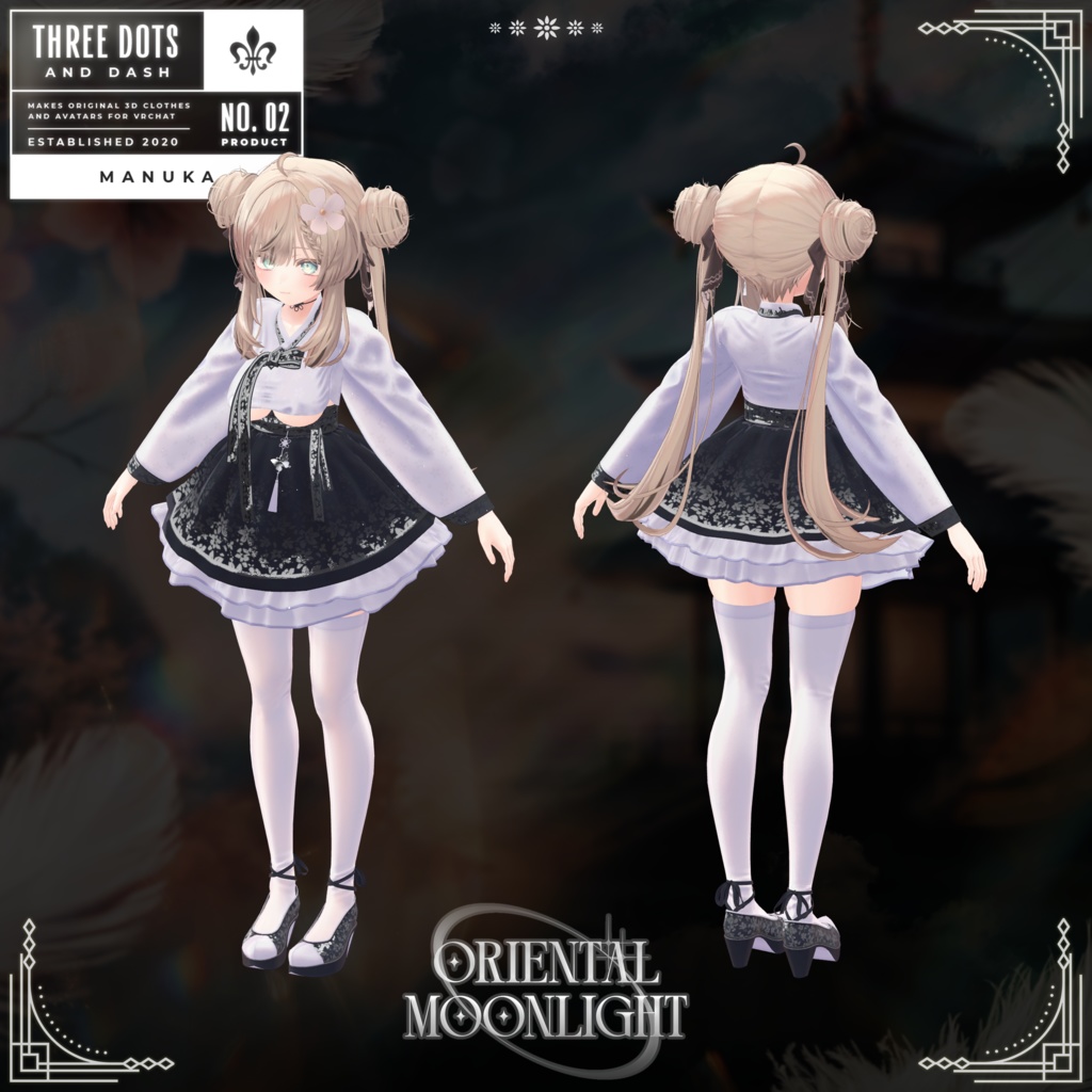 『5アバター対応』 【3D衣装モデル】 Oriental_Moonlight