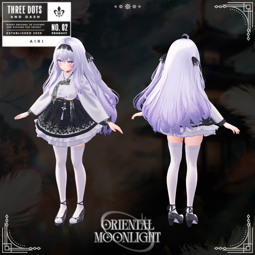 『5アバター対応』 【3D衣装モデル】 Oriental_Moonlight