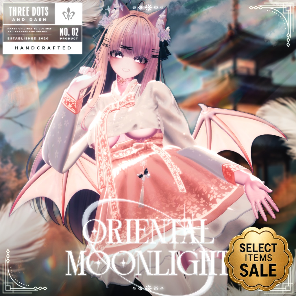 『5アバター対応』 【3D衣装モデル】 Oriental_Moonlight