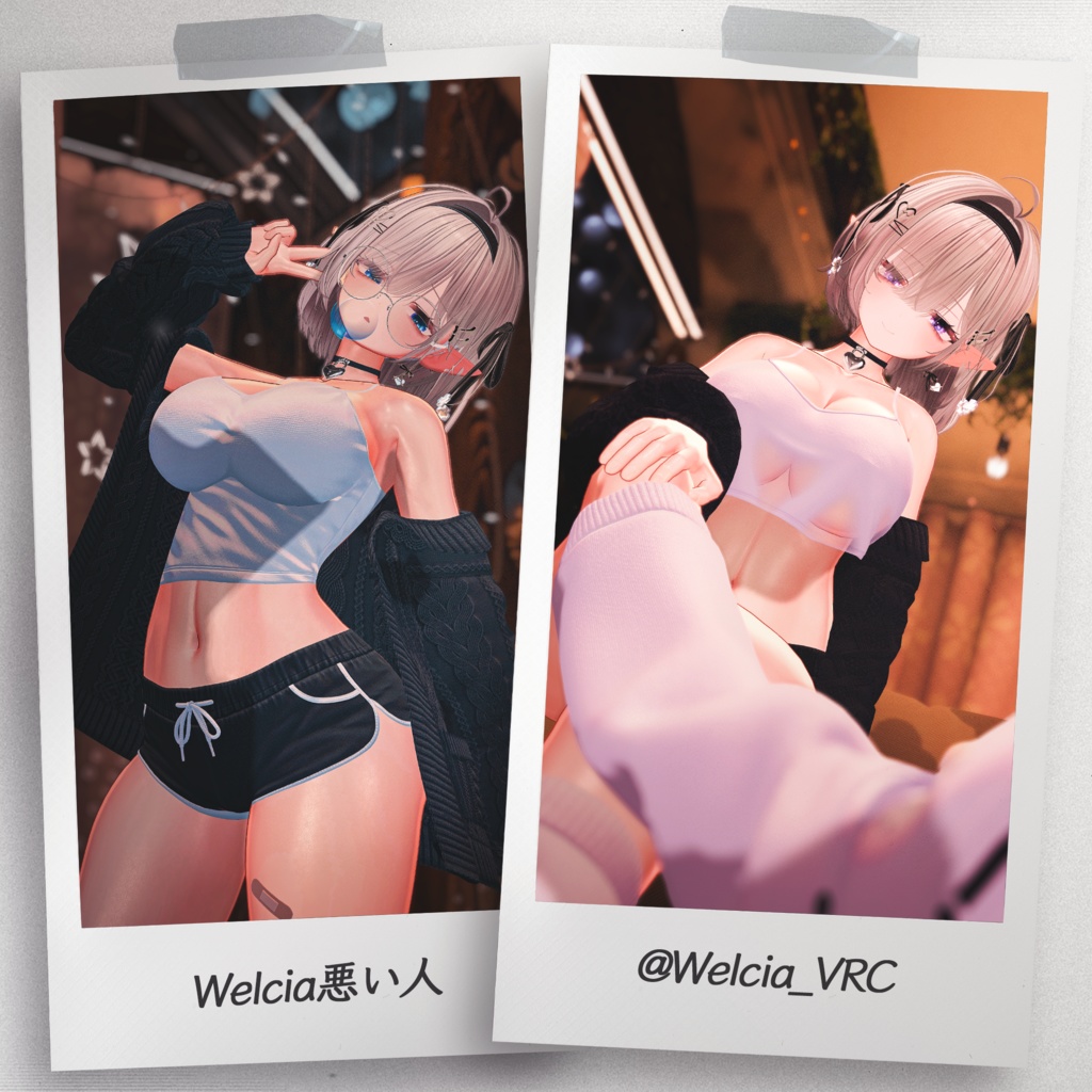 『8アバター対応』 【3D衣装モデル】 Quiet_Sunday