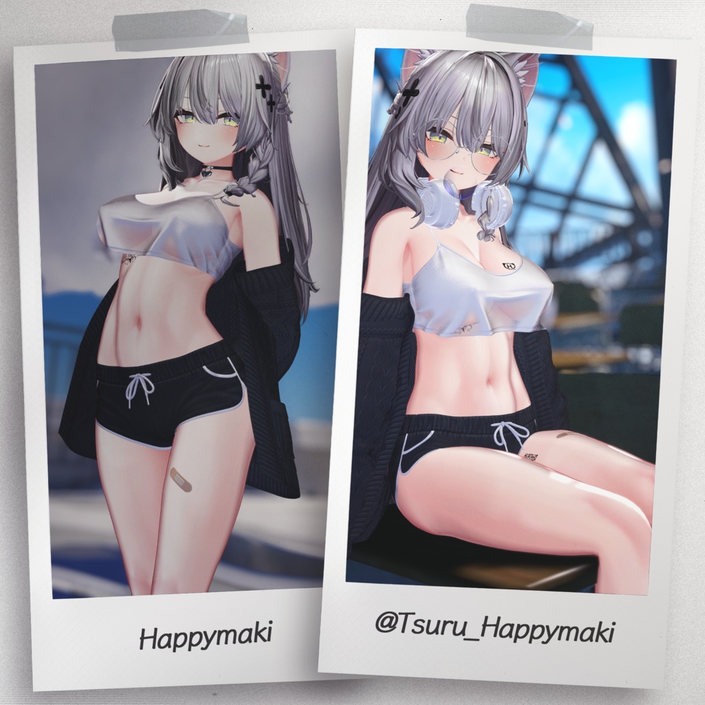 『8アバター対応』 【3D衣装モデル】 Quiet_Sunday