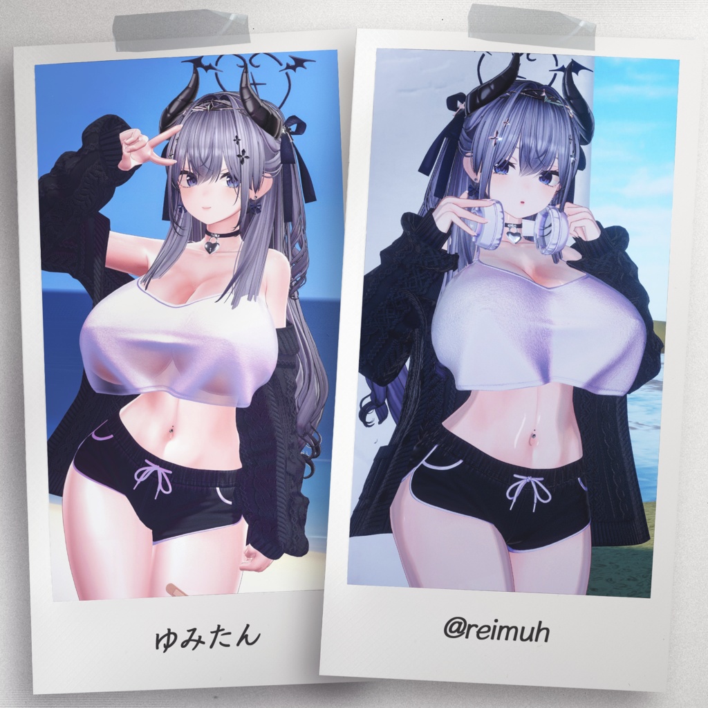 『8アバター対応』 【3D衣装モデル】 Quiet_Sunday