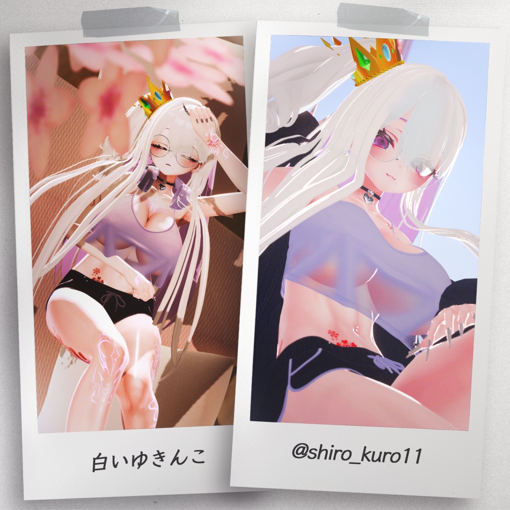 『8アバター対応』 【3D衣装モデル】 Quiet_Sunday