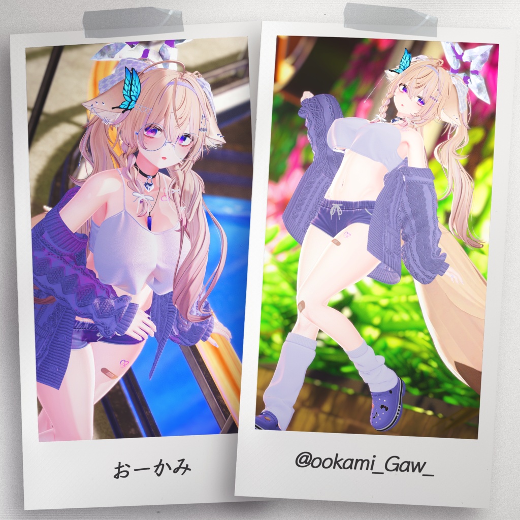 『8アバター対応』 【3D衣装モデル】 Quiet_Sunday