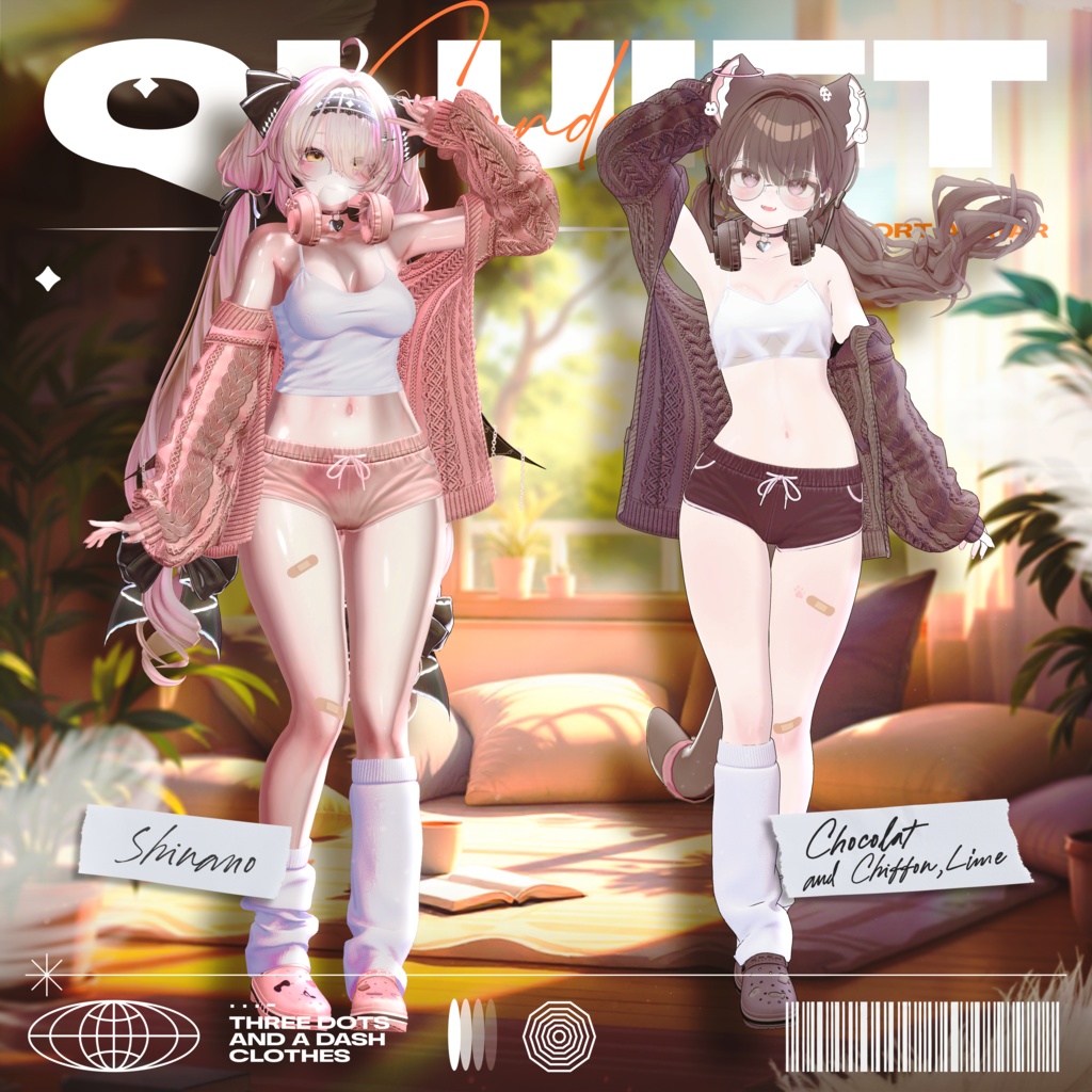 『8アバター対応』 【3D衣装モデル】 Quiet_Sunday