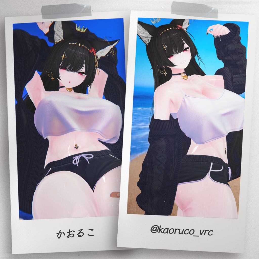 『8アバター対応』 【3D衣装モデル】 Quiet_Sunday