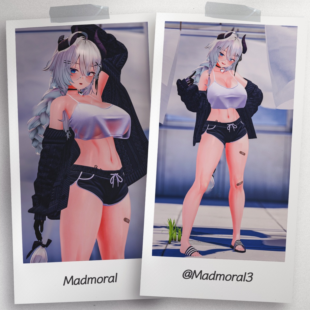 『8アバター対応』 【3D衣装モデル】 Quiet_Sunday