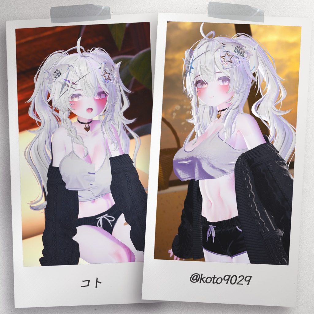 『8アバター対応』 【3D衣装モデル】 Quiet_Sunday