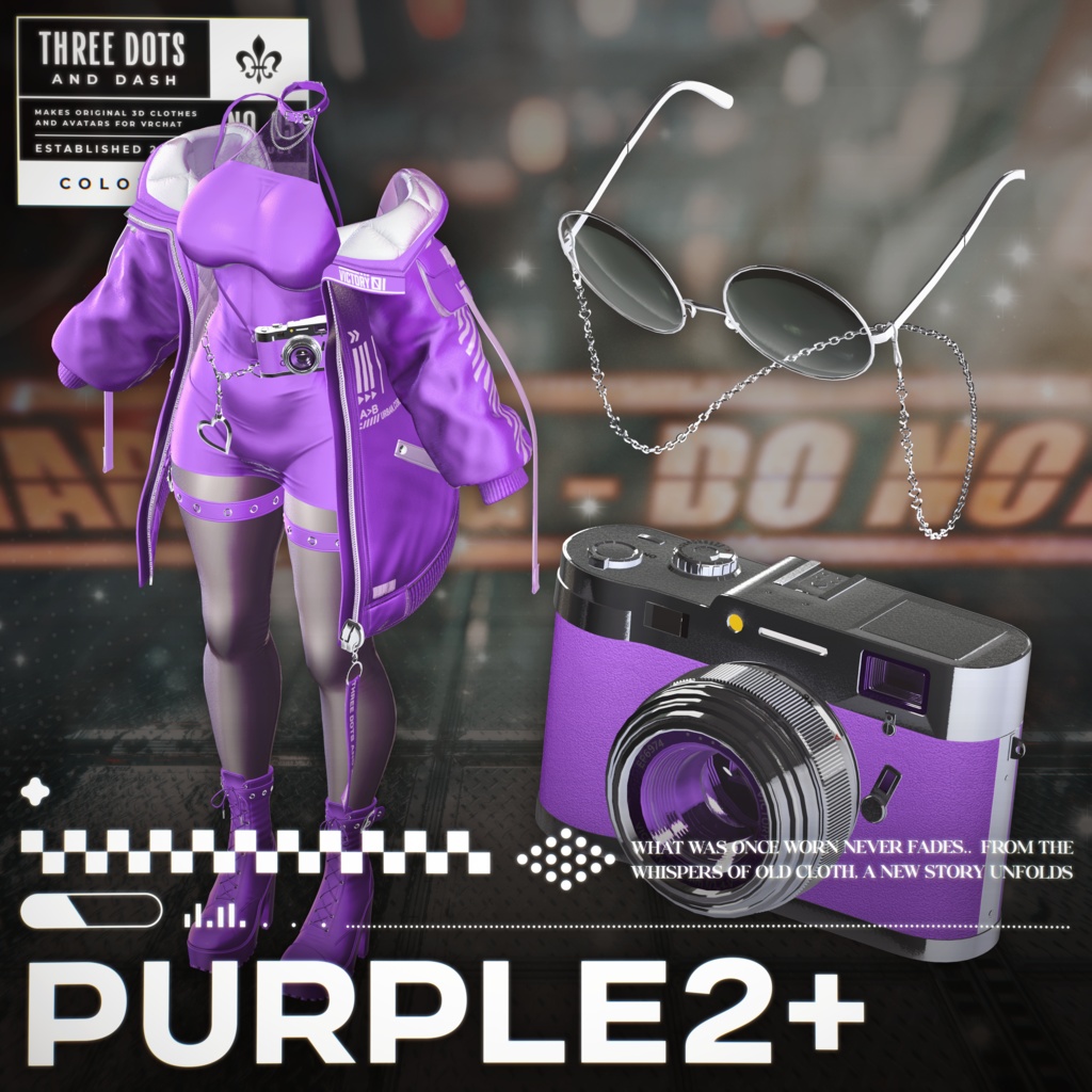 『7アバター対応』 【3D衣装モデル】 Re : Parka Dress