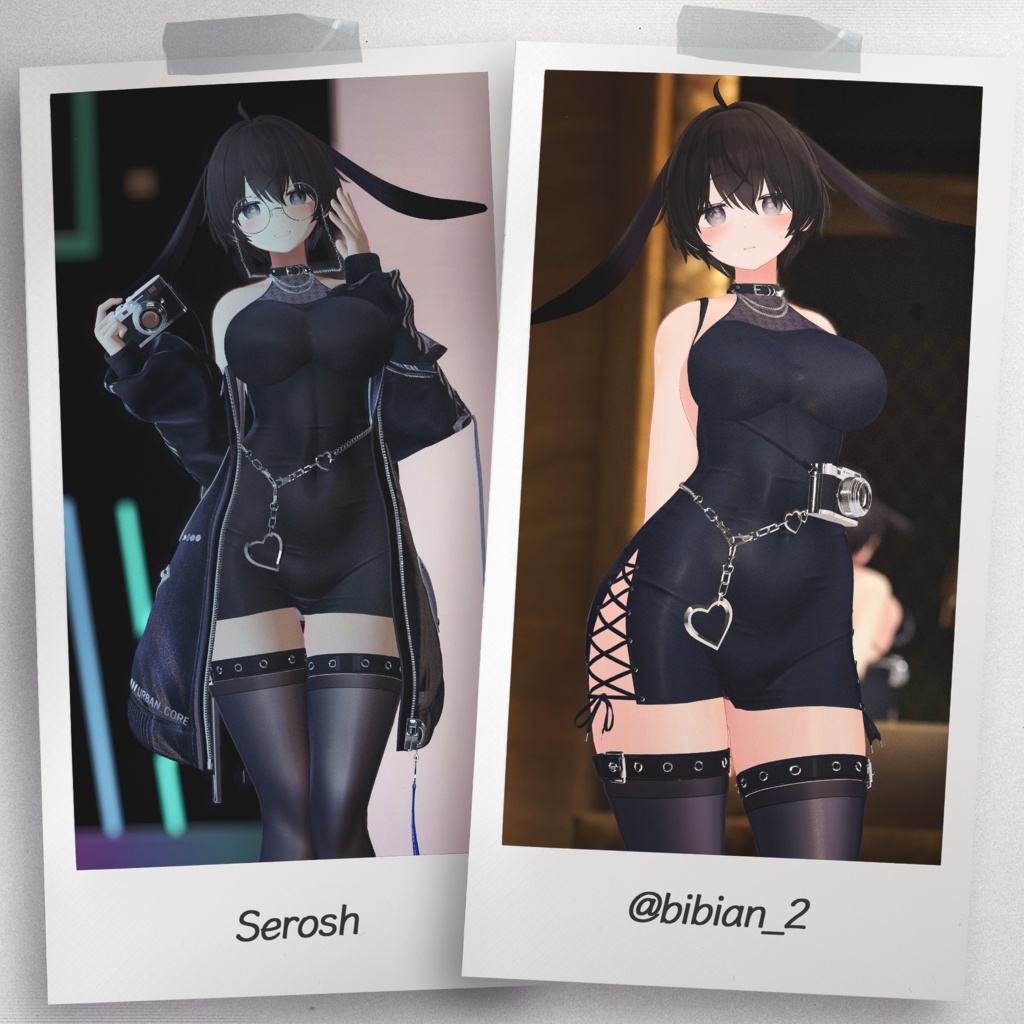 『7アバター対応』 【3D衣装モデル】 Re : Parka Dress