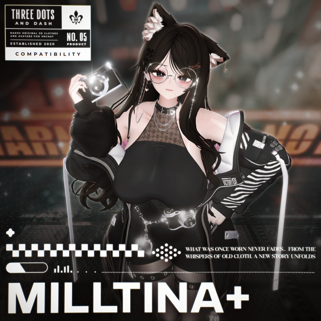 『7アバター対応』 【3D衣装モデル】 Re : Parka Dress