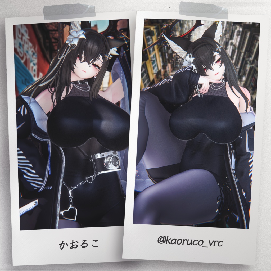 『7アバター対応』 【3D衣装モデル】 Re : Parka Dress