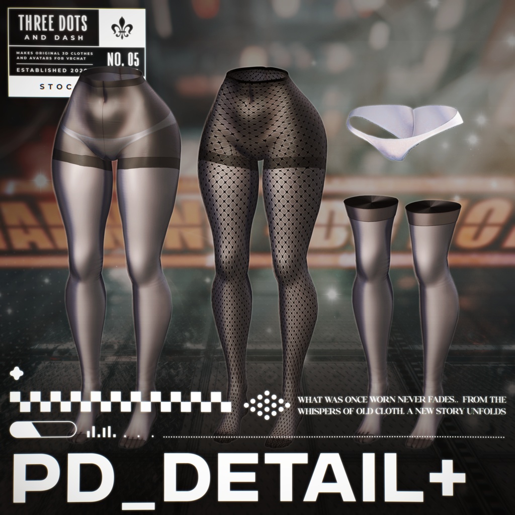 『7アバター対応』 【3D衣装モデル】 Re : Parka Dress