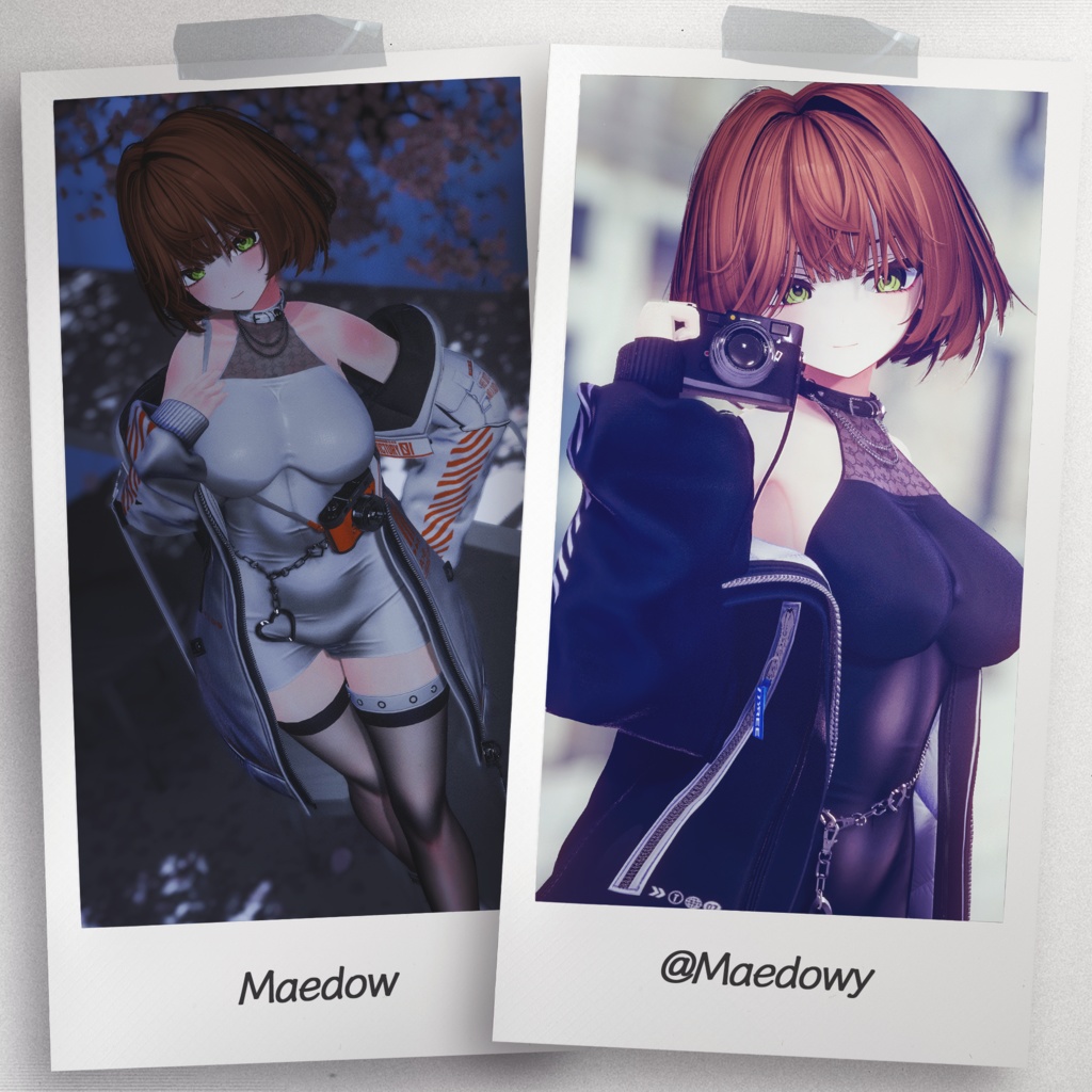 『7アバター対応』 【3D衣装モデル】 Re : Parka Dress