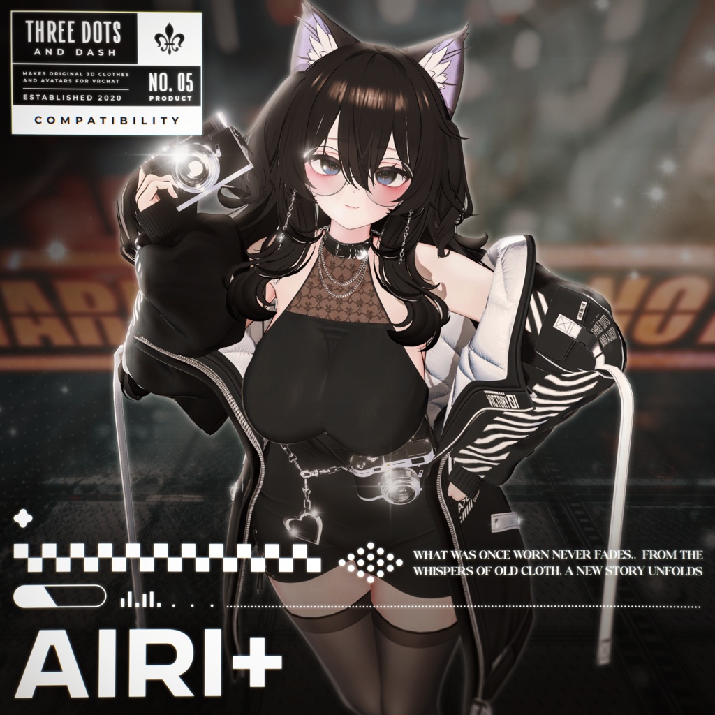 『7アバター対応』 【3D衣装モデル】 Re : Parka Dress