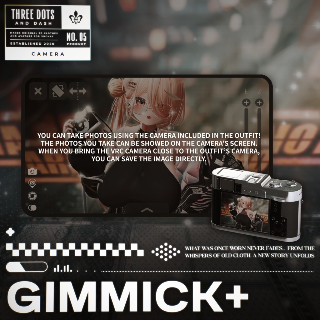 『7アバター対応』 【3D衣装モデル】 Re : Parka Dress