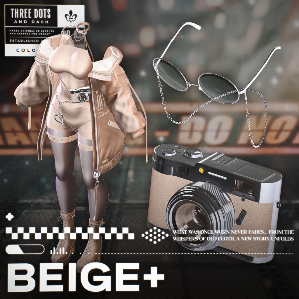 『7アバター対応』 【3D衣装モデル】 Re : Parka Dress