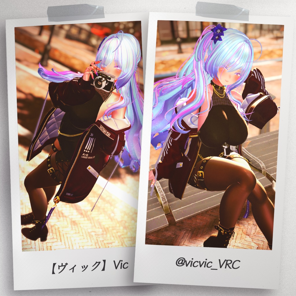 『7アバター対応』 【3D衣装モデル】 Re : Parka Dress