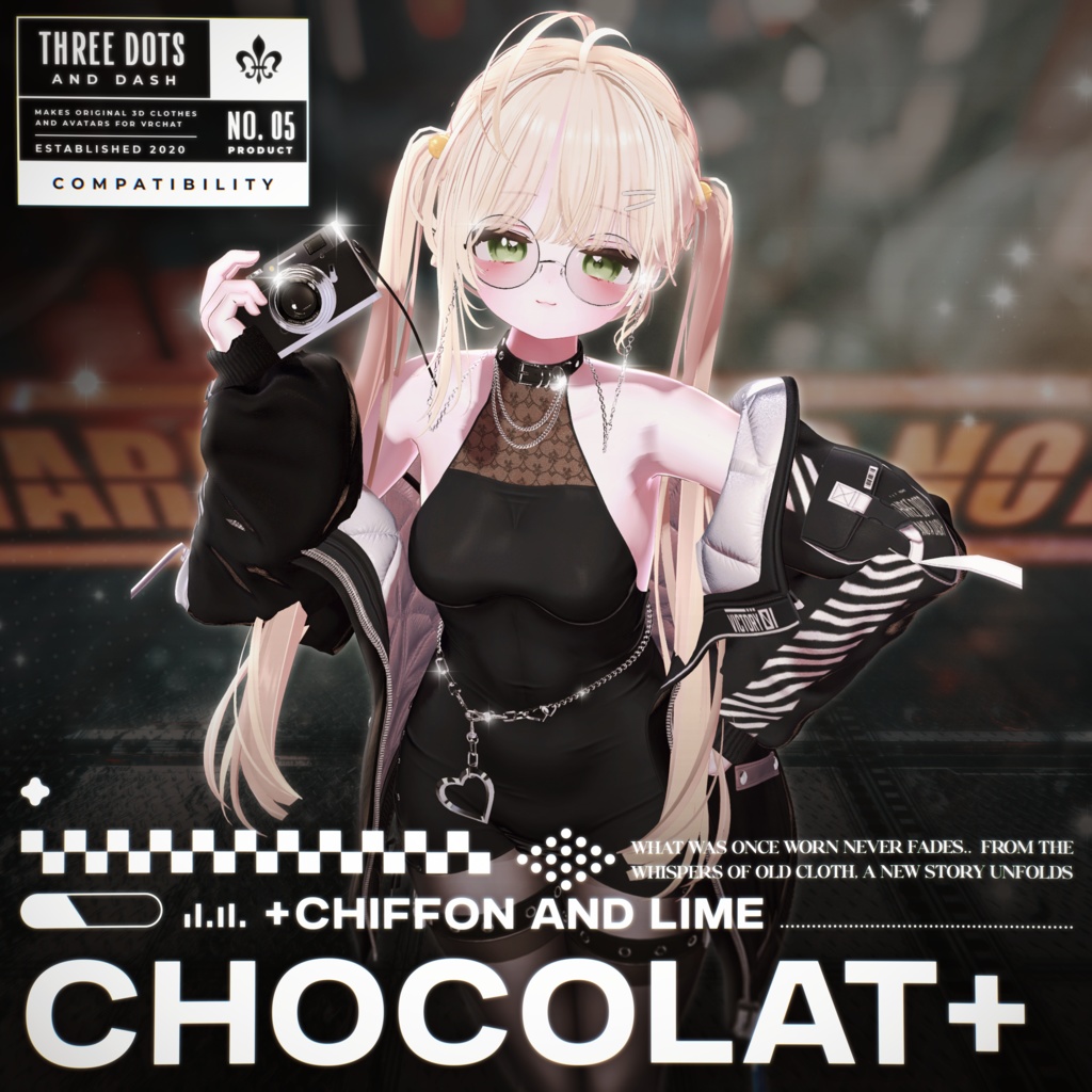 『7アバター対応』 【3D衣装モデル】 Re : Parka Dress