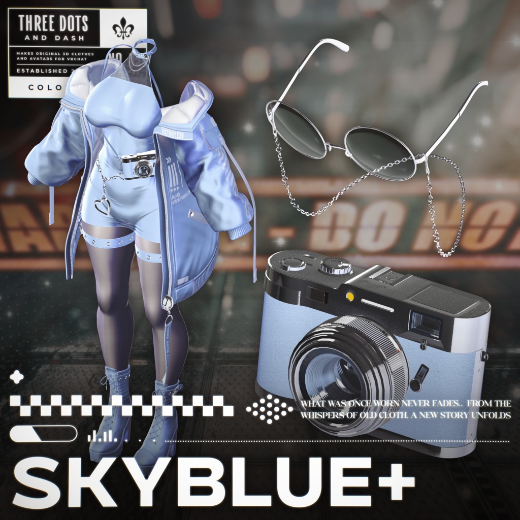 『7アバター対応』 【3D衣装モデル】 Re : Parka Dress